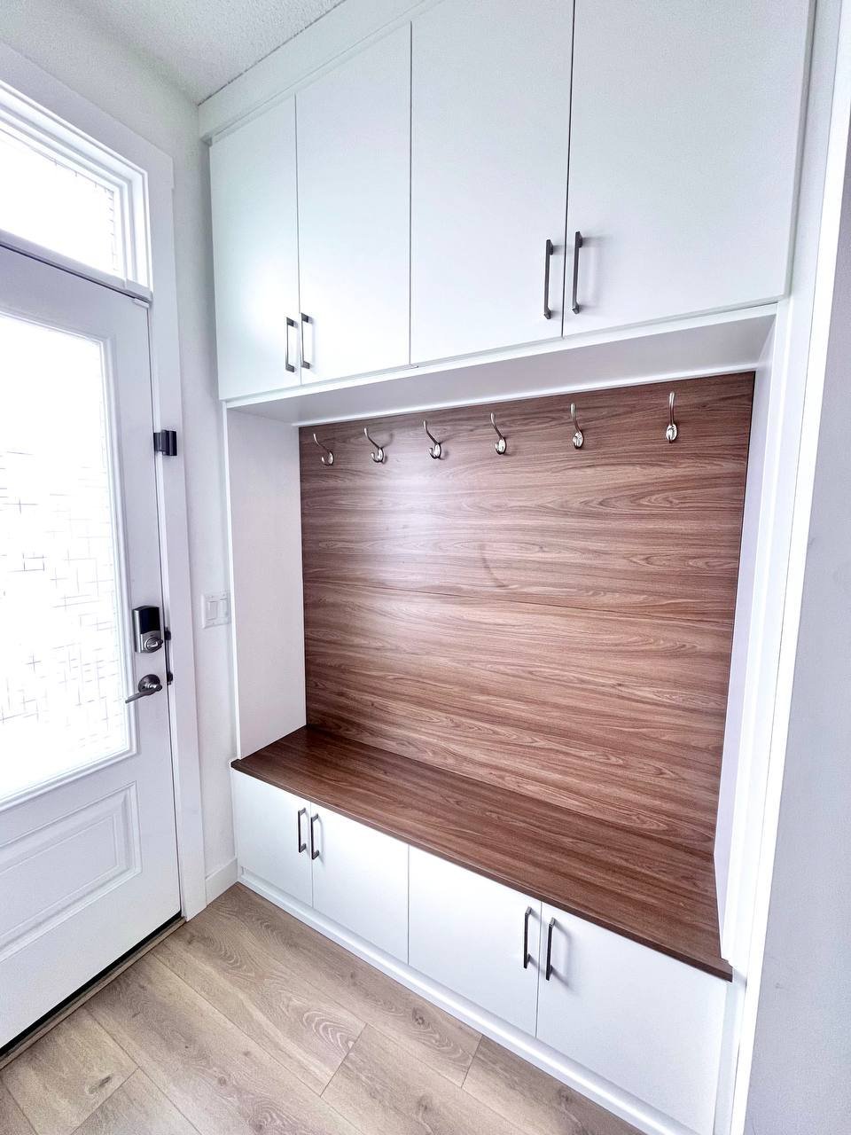 Modern MudRoom bench by Bow Wood Co. Calgary